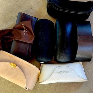 Lot of sunglasses cases